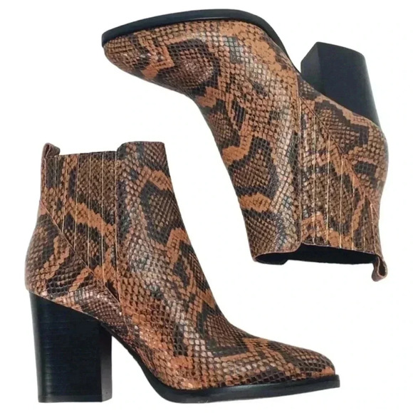 Marc Fisher LTD Alva Leather Womens Ankle Boots Size 9.5M - Picture 10 of 15